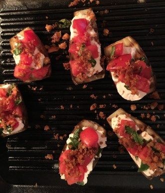 Baked Baby Eggplant Caprese