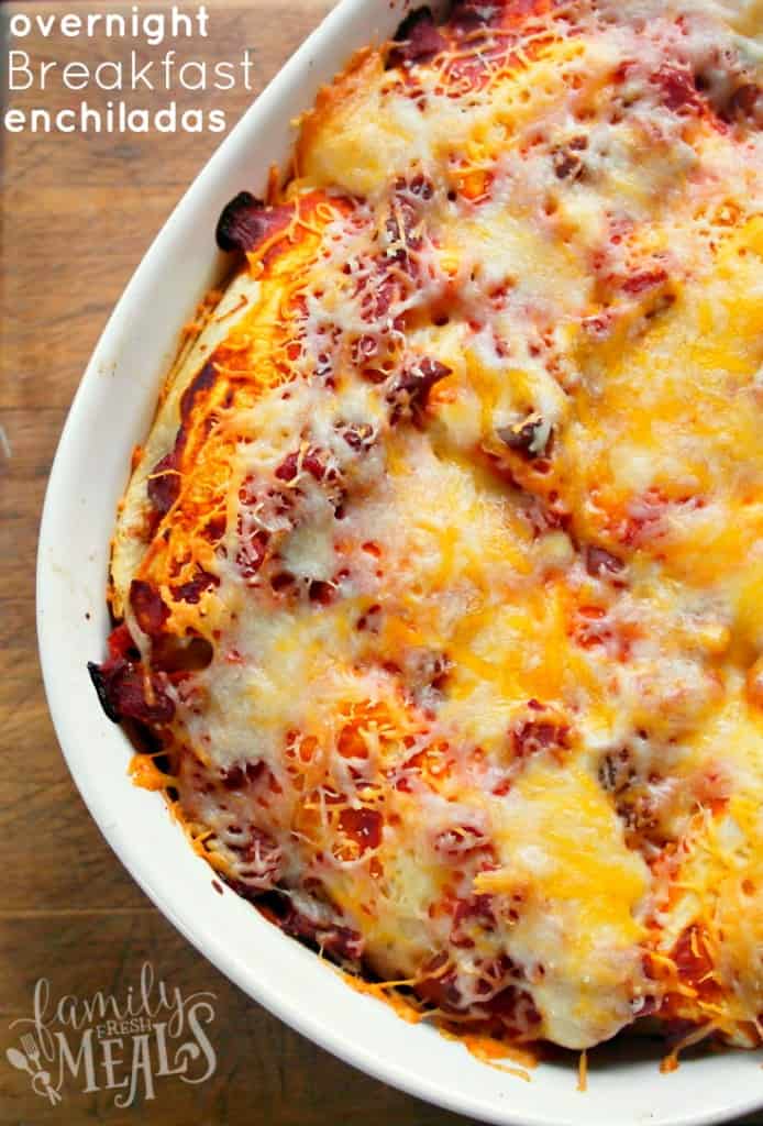 Breakfast Enchilada Overnight Bake