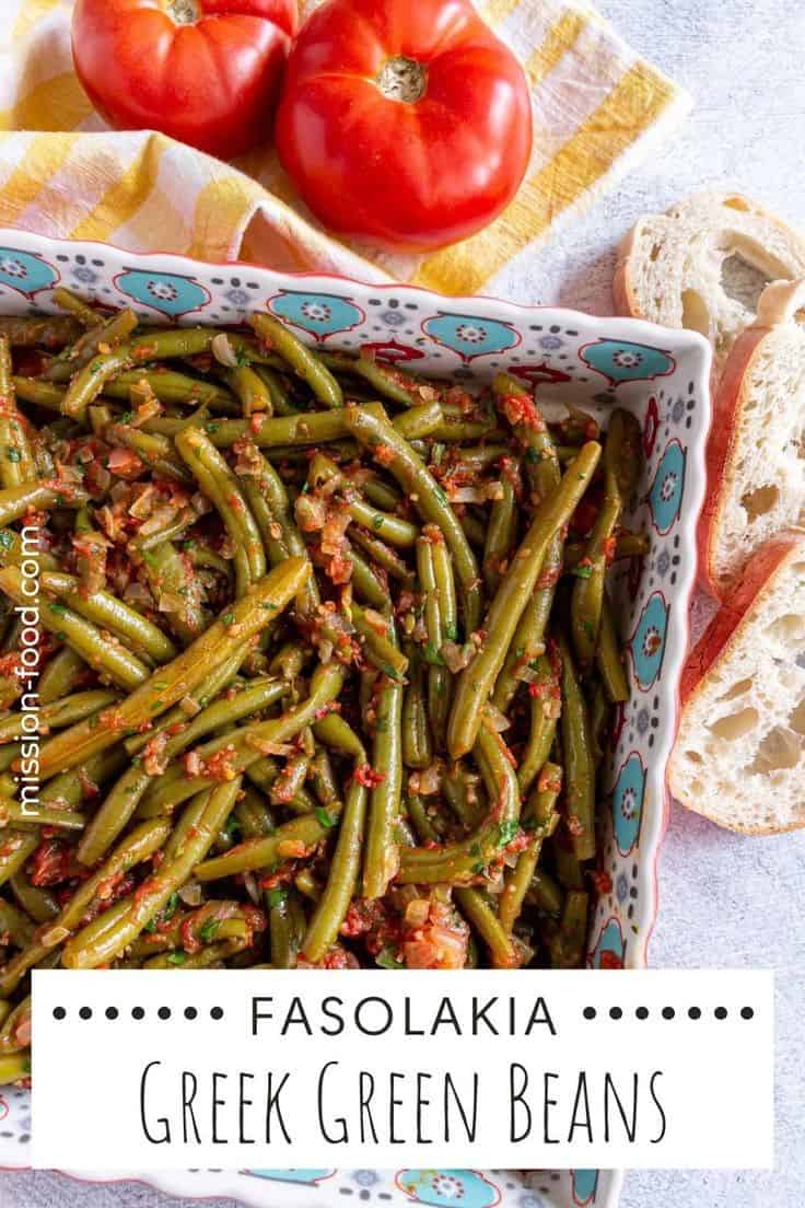 Greek Stewed Green Beans (Fasolakia Giaxni)