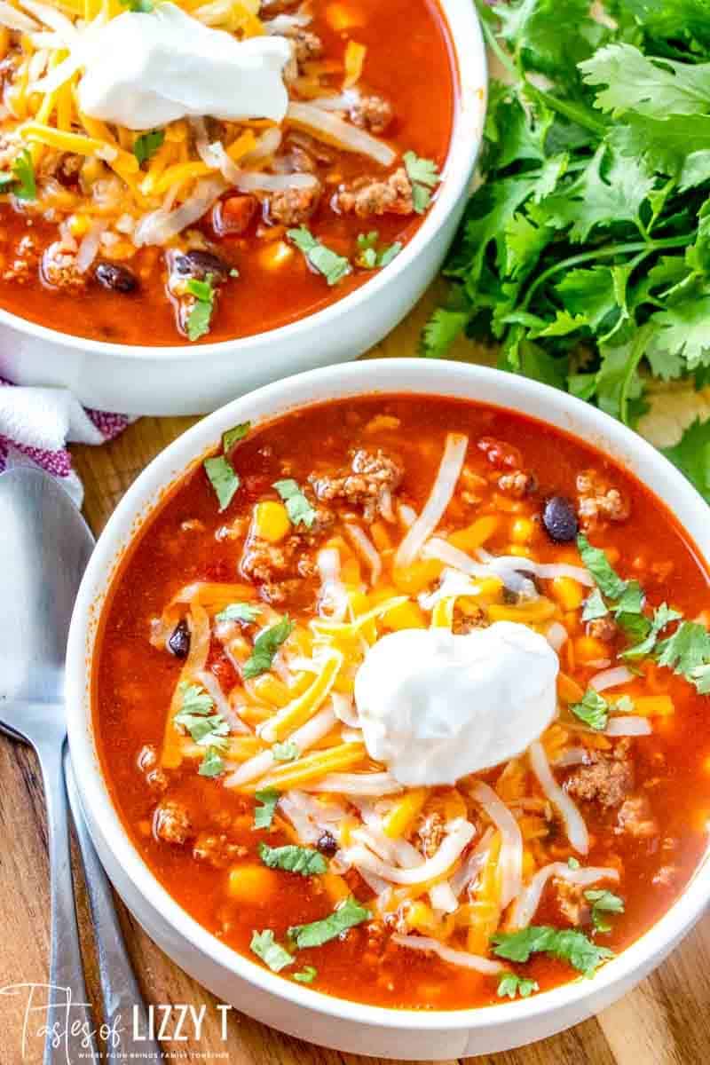 Mexican Beef and Rice Soup