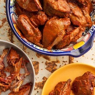 Smoked Doves With Guajillo Sauce