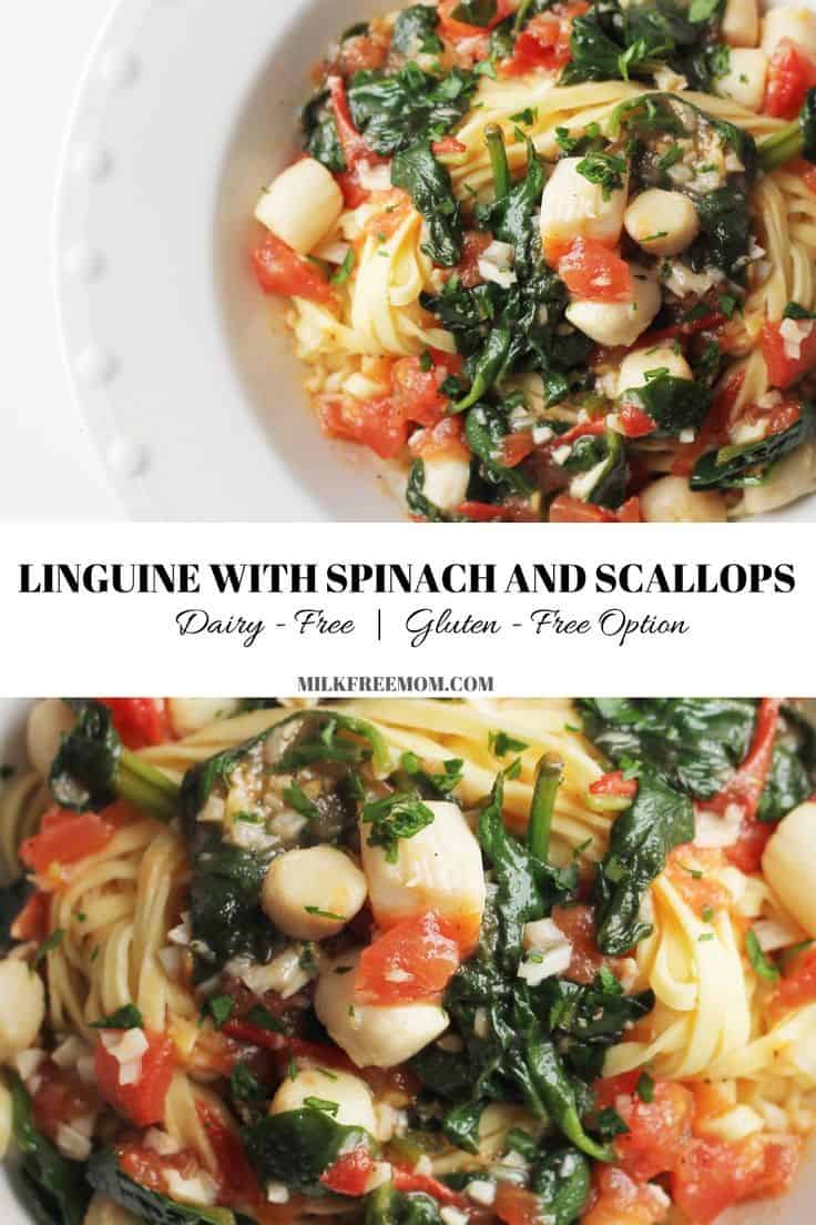 Linguine With Bay Scallops And Spinach