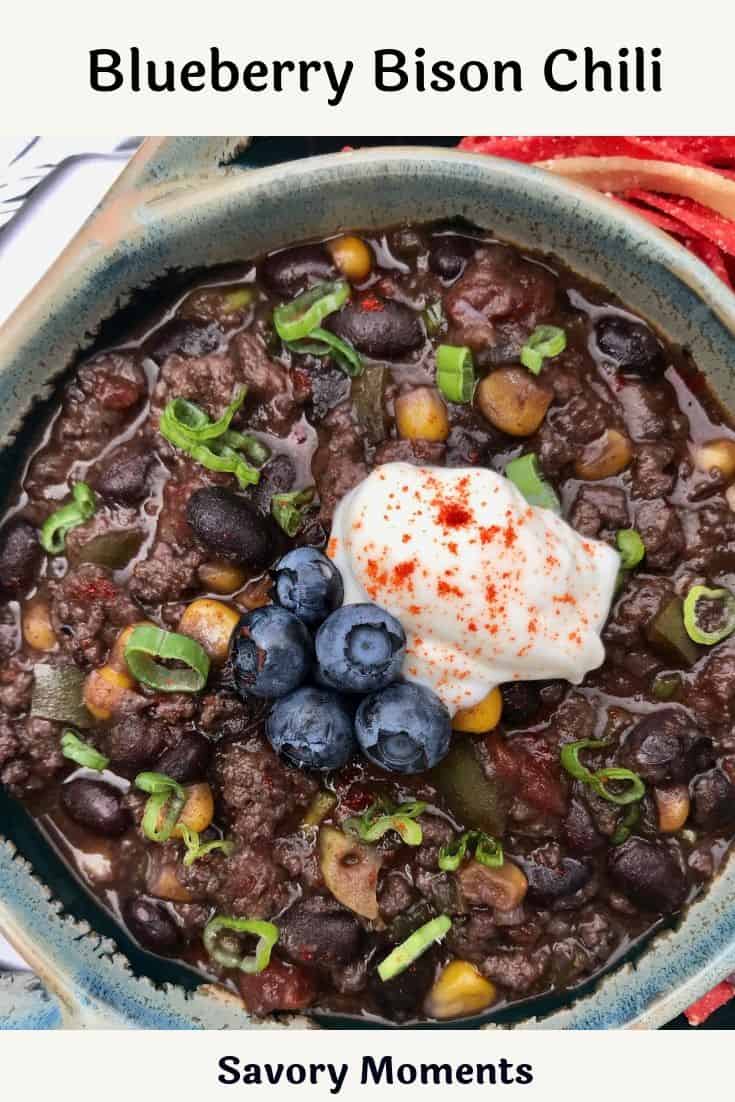 Blueberry Bison Chili