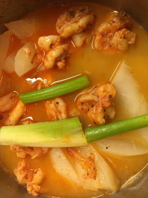 Shrimp And Daikon Radish Soup