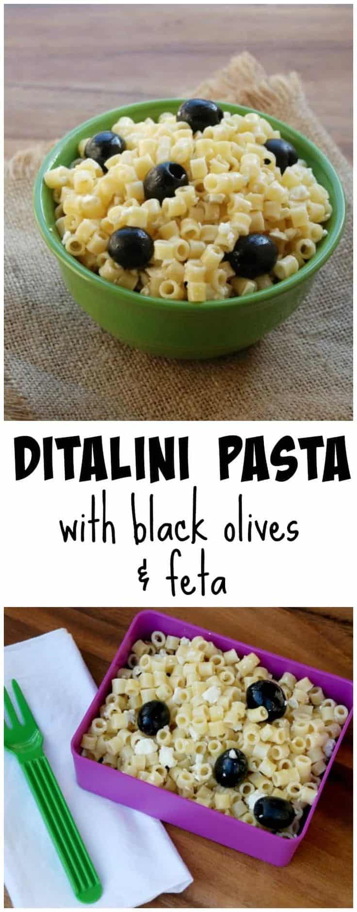 Ditalini Pasta Recipe With Olives & Feta