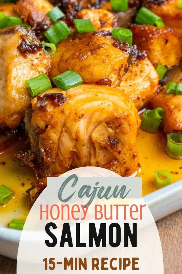 Cajun Honey Butter Salmon Bites