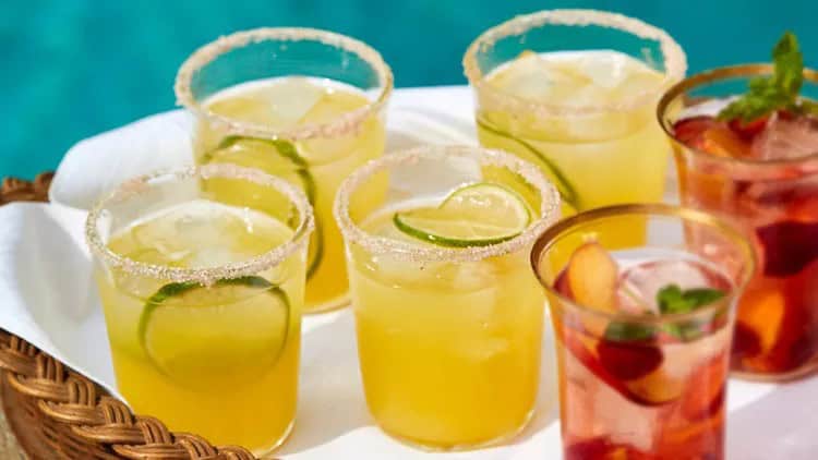 Yellow Watermelon Margaritas