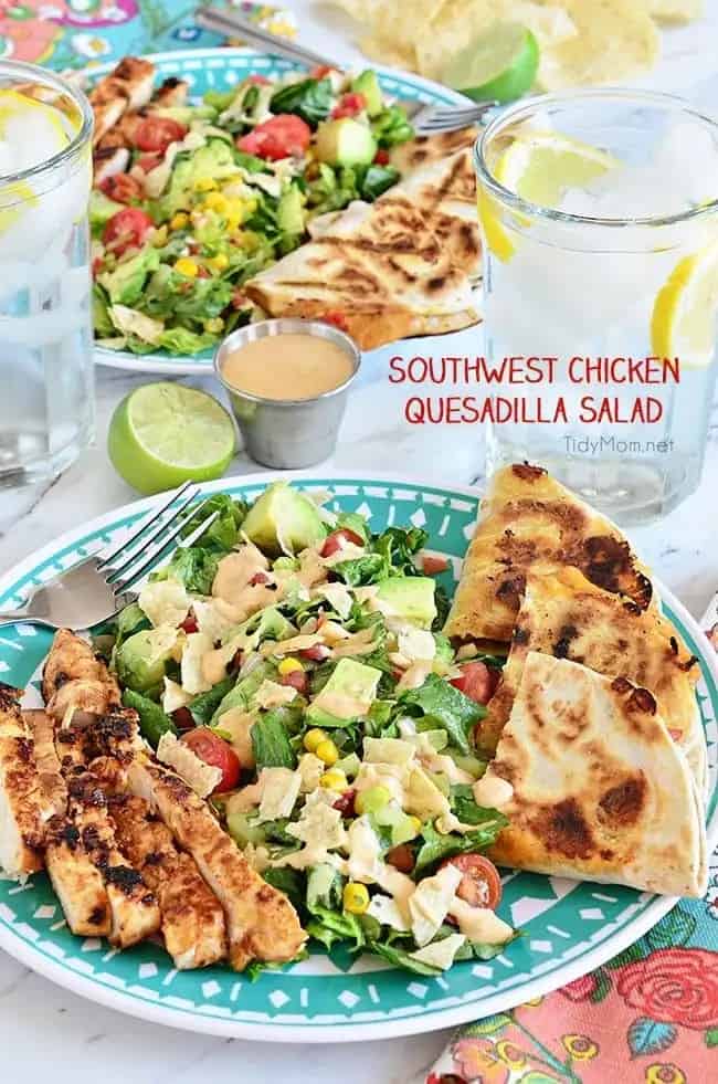 Chicken Quesadilla Salad