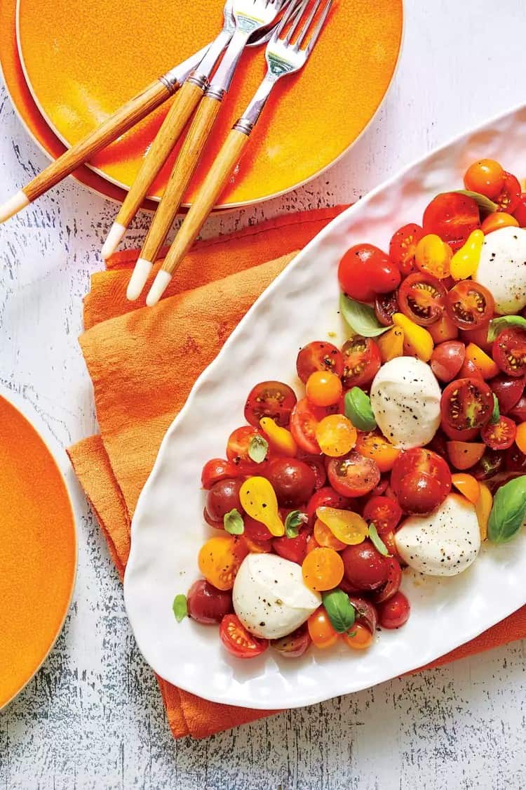 Cherry Tomato Capreee Salad