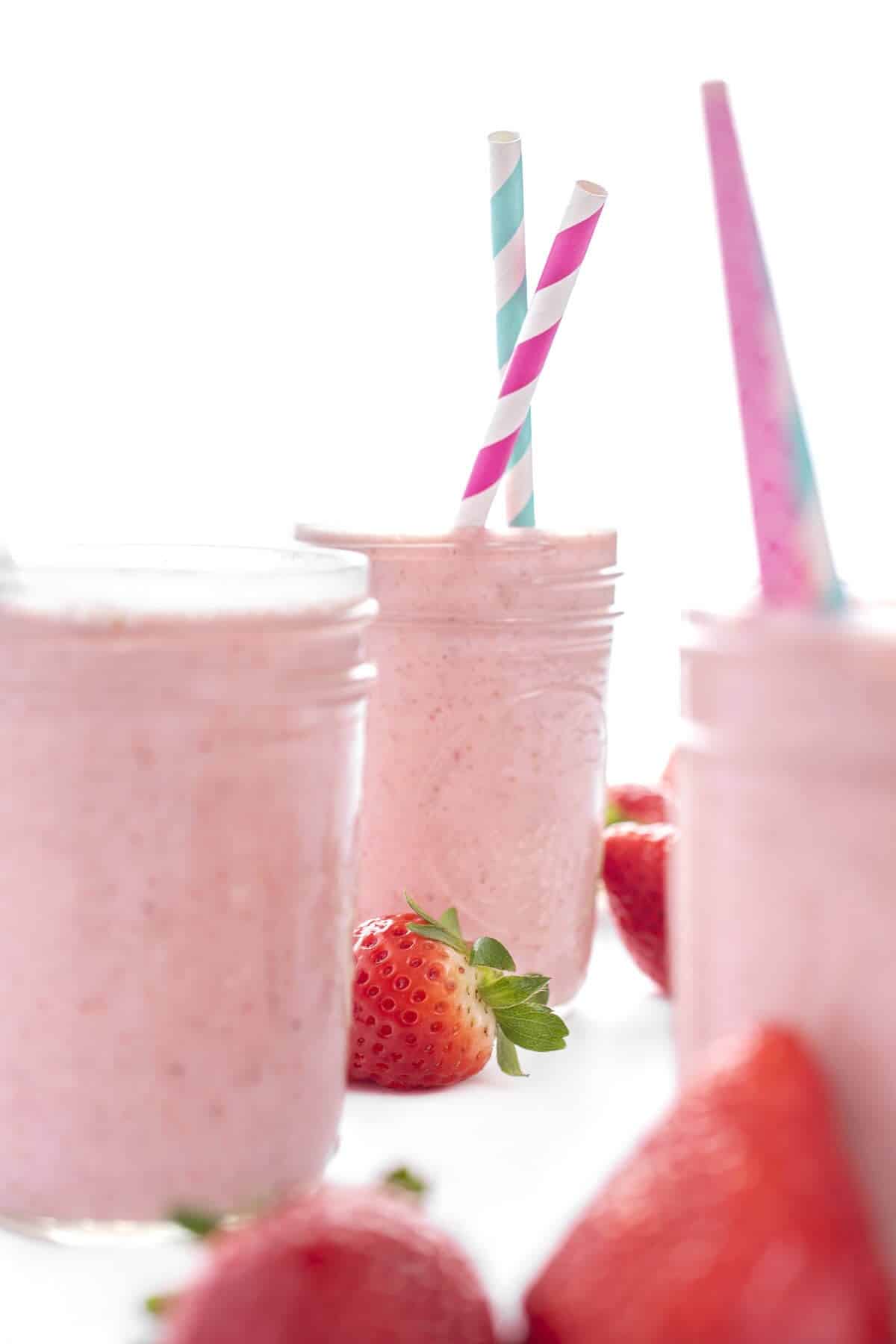 Vegan Strawberry Protein Smoothie