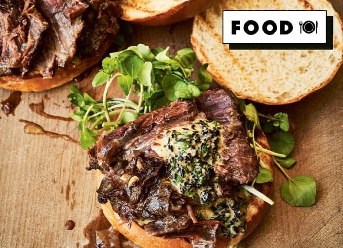 Beef Cheek Burgers With Mushroom Mayo & Pickles