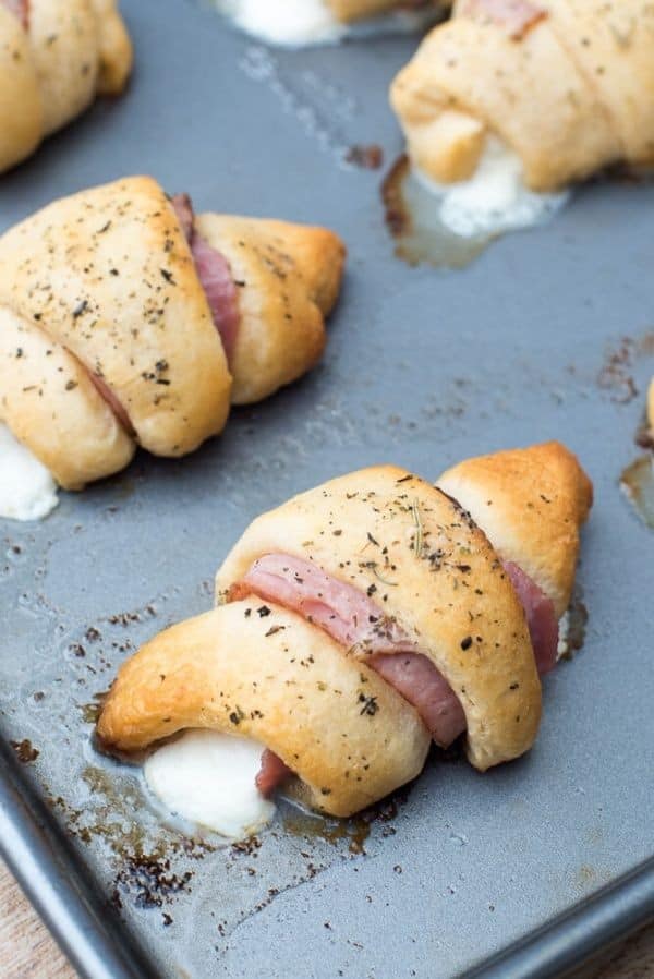 Easy Ham And Cheese Stuffed Crescents