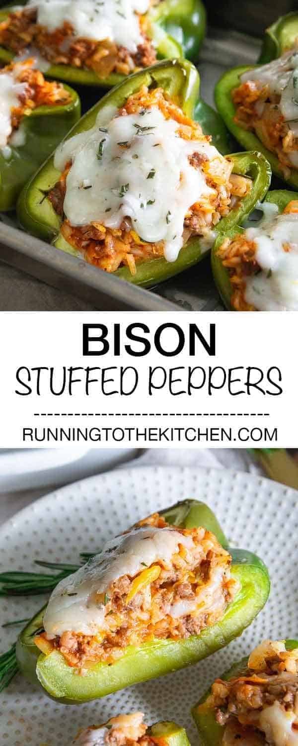 Bison Stuffed Peppers