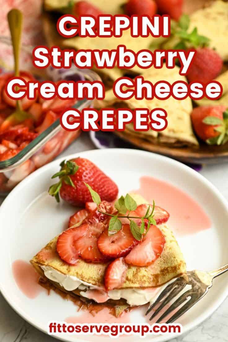 Crepini Strawberry Cream Cheese Crêpes