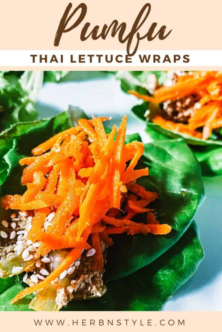 Pumfu Thai Curry Lettuce Wraps