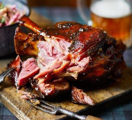 Mustard & Clementine Glazed Ham Hocks