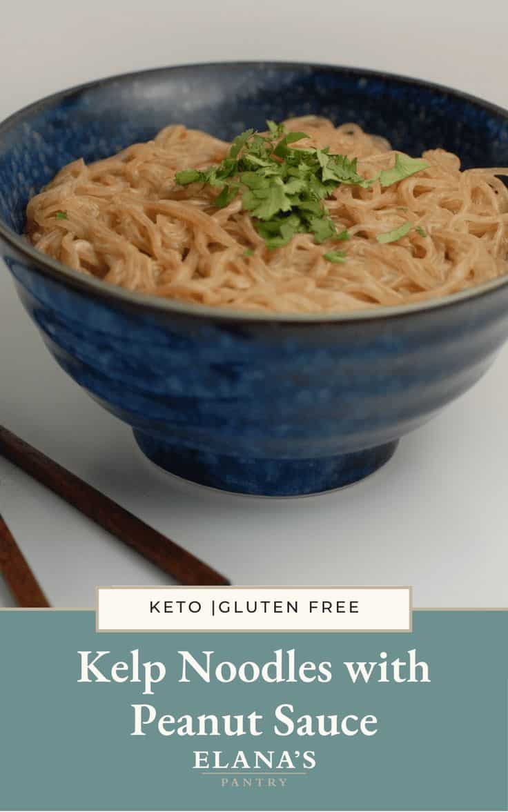 Low Carb Kelp Noodles With Peanut Sauce