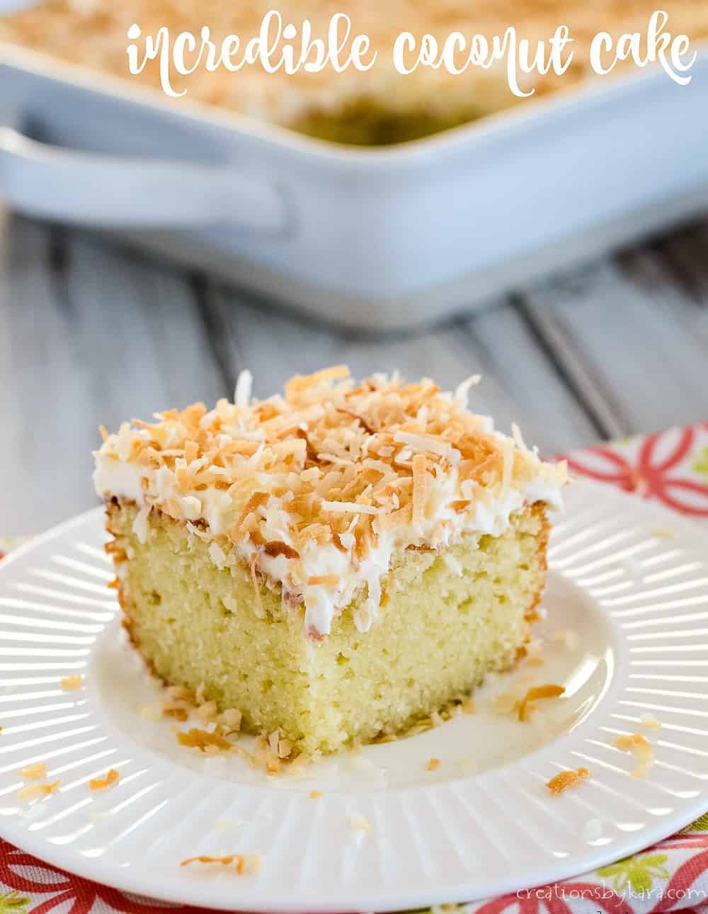 Incredible Easy Coconut Cake