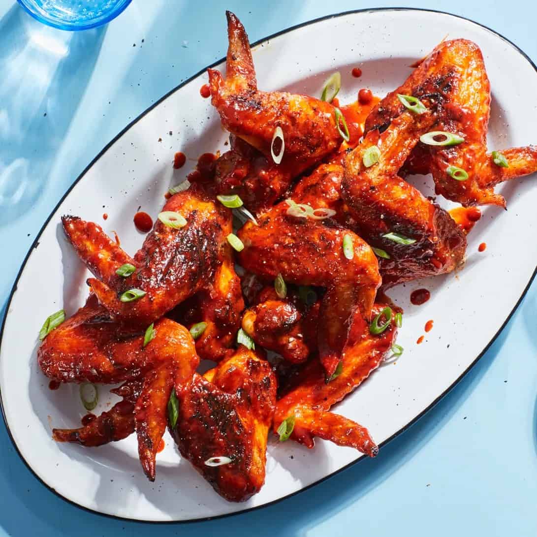 3-Ingredient Gochujang Grilled Chicken Wings With Scallion