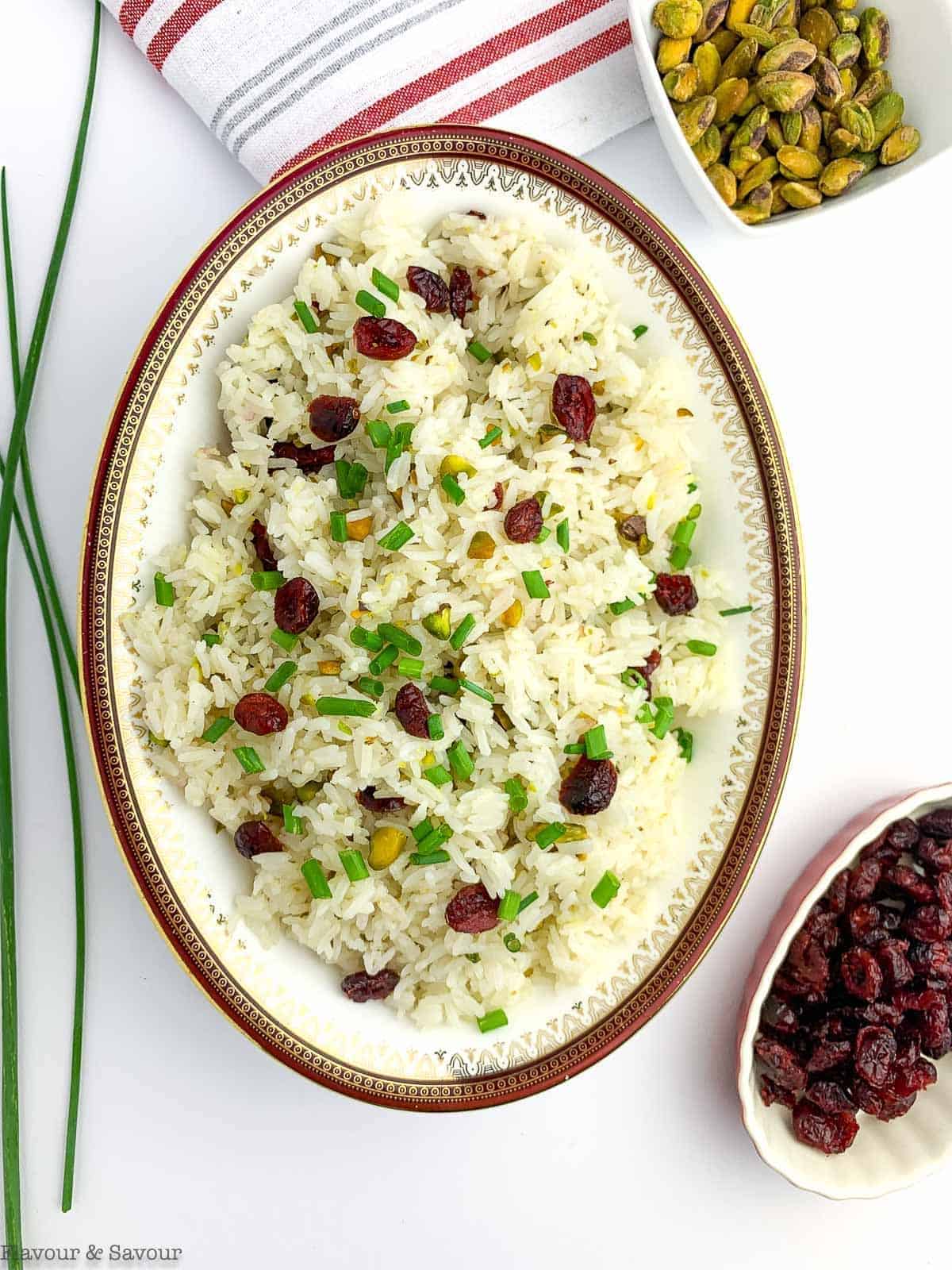 Instant Pot Cranberry Pistachio Jasmine Rice