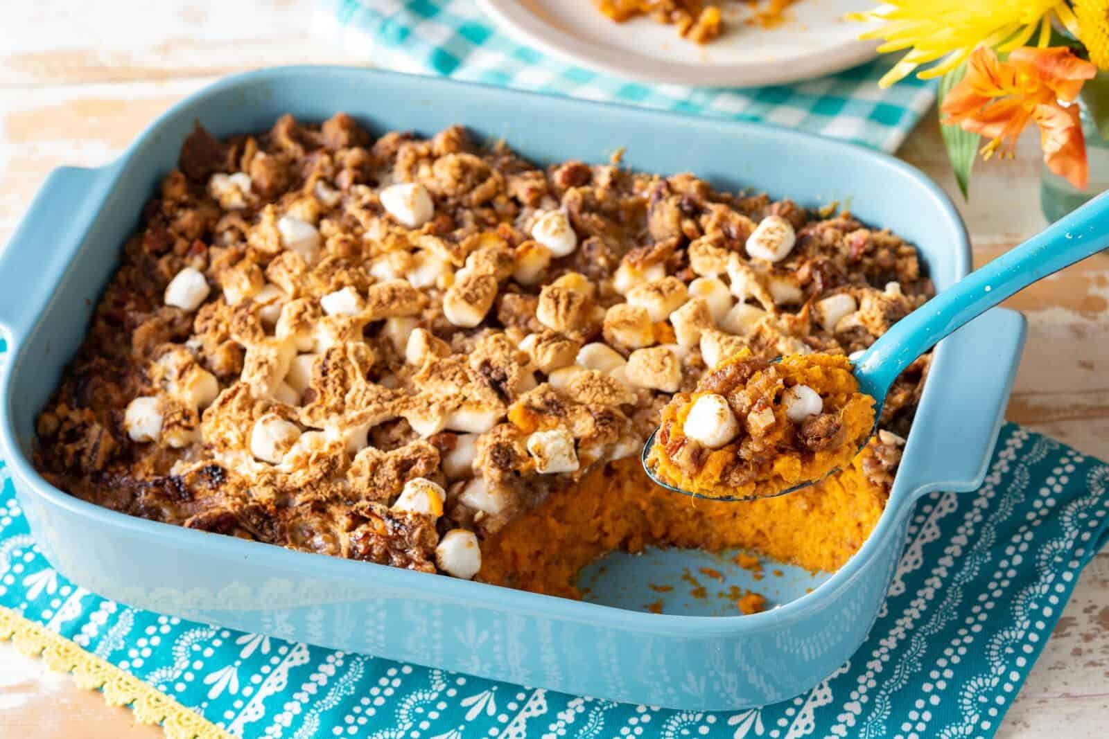 Sweet Potato Casserole with Marshmallow