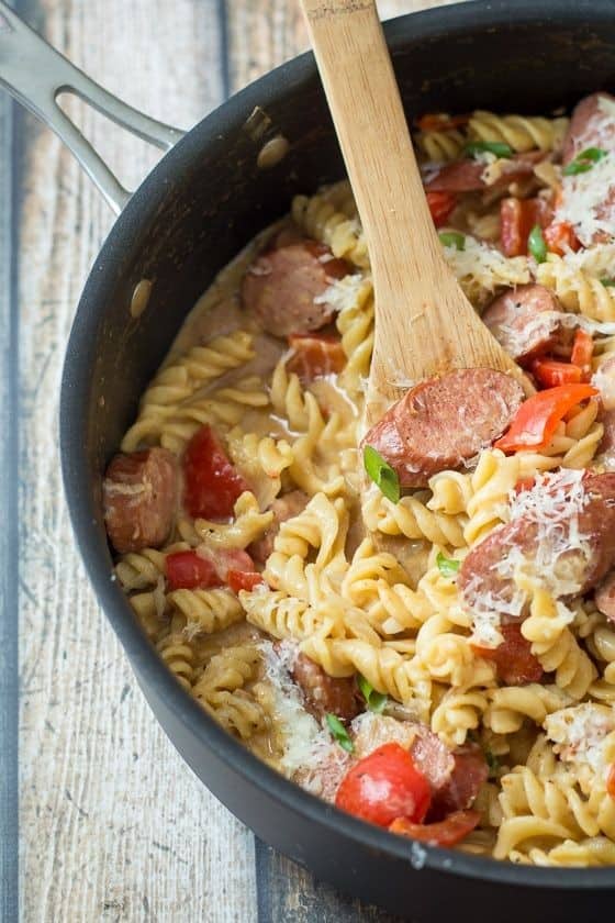 Sausage And Peppers Pasta