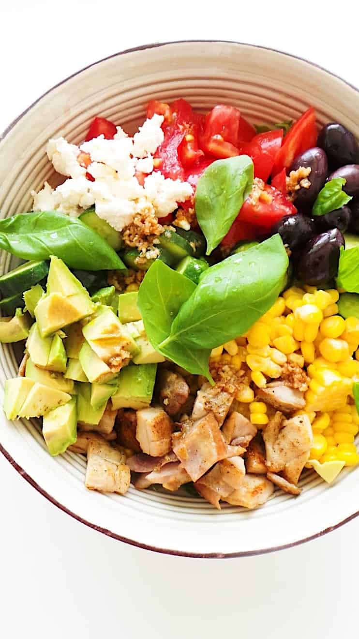 Avocado, Corn and Chicken Summer Salad