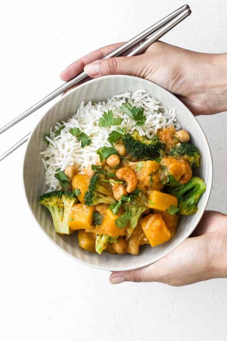 Pumpkin Chickpea Coconut Curry