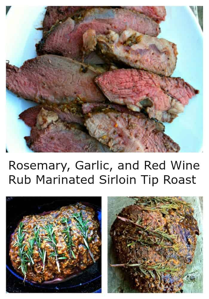 Red Wine Rosemary Garlic Marinated Sirloin Tip Roast