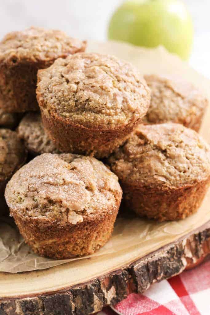 Apple Cinnamon Oat Muffins (gluten-free, dairy-free option)