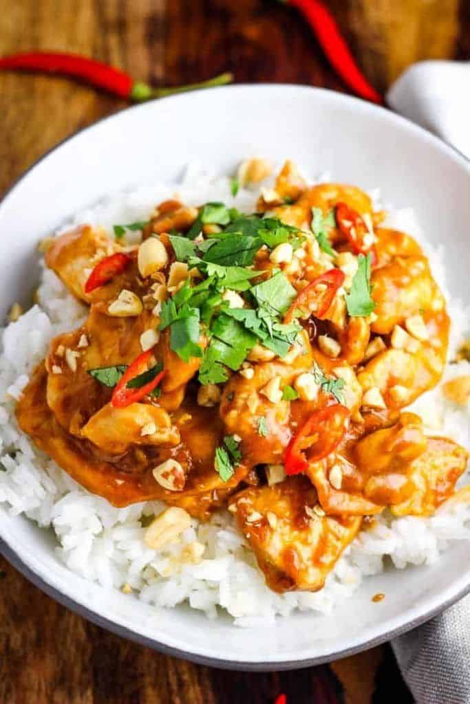 Spicy Thai Peanut Chicken