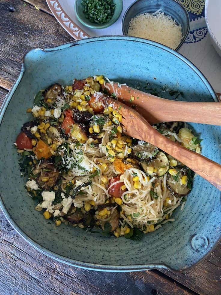 Grain-Free Hearts Of Palm Pasta Primavera