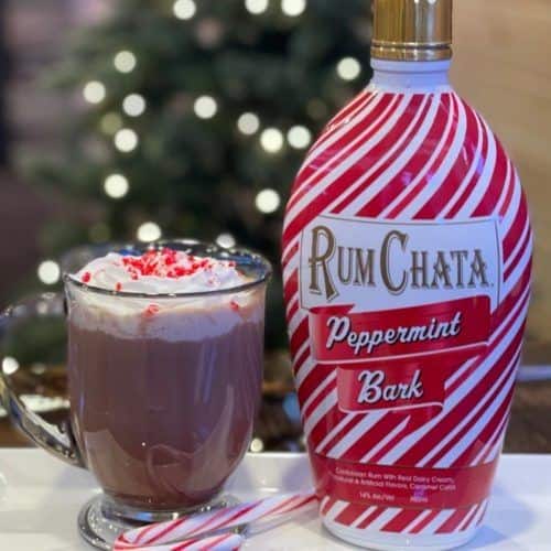 RumChata Peppermint Bark Hot Chocolate