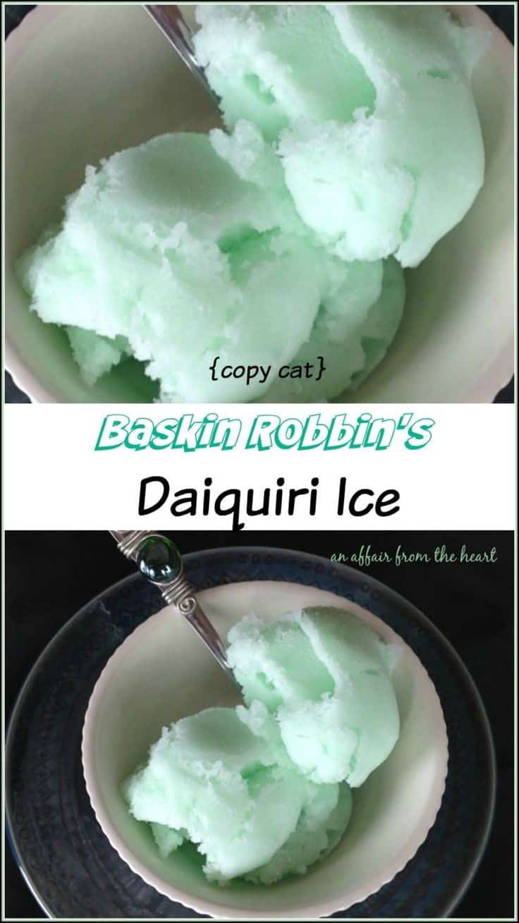 Baskin Robbins Daiquiri Ice