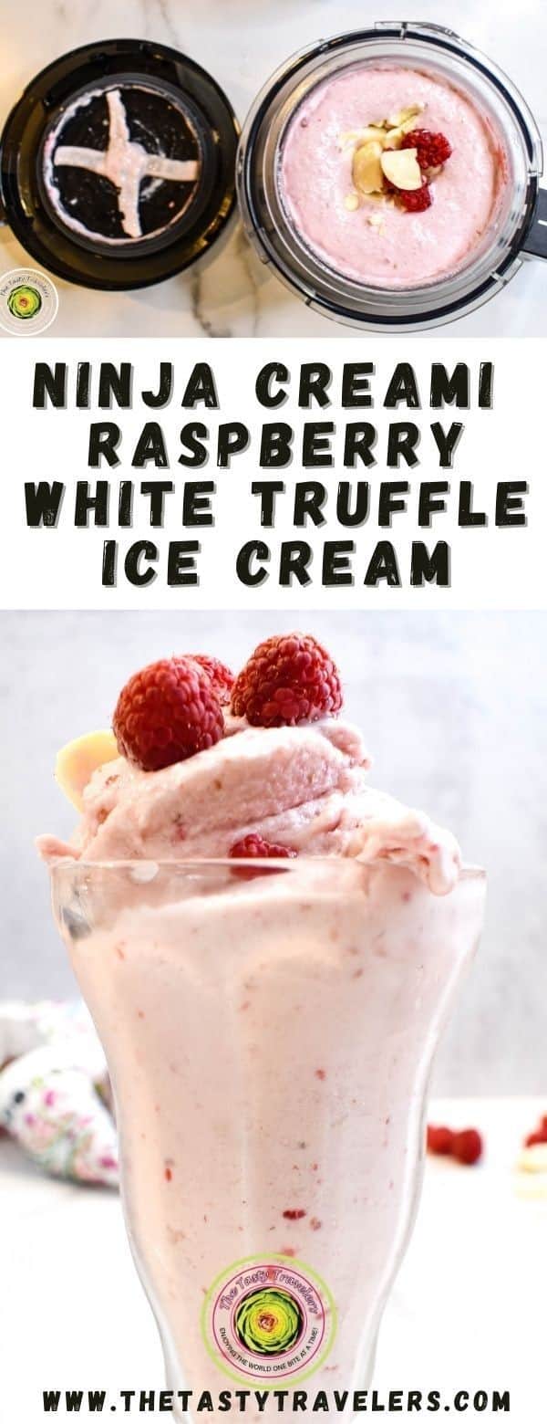 Raspberry White Chocolate Truffle Ice Cream