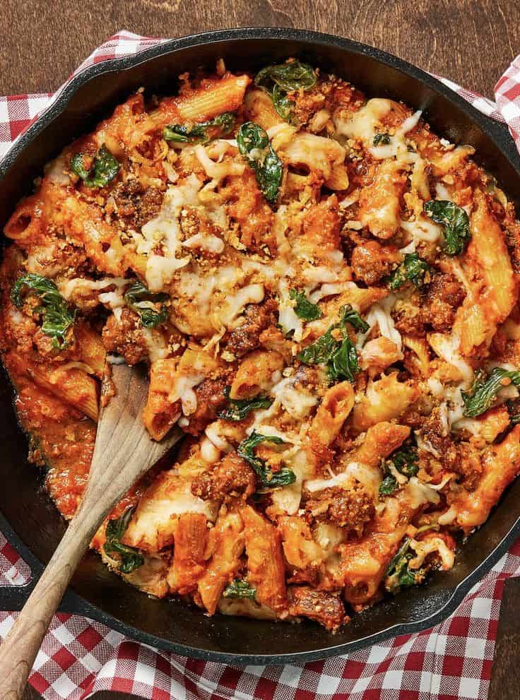 Saucy Pork & Penne Casserole