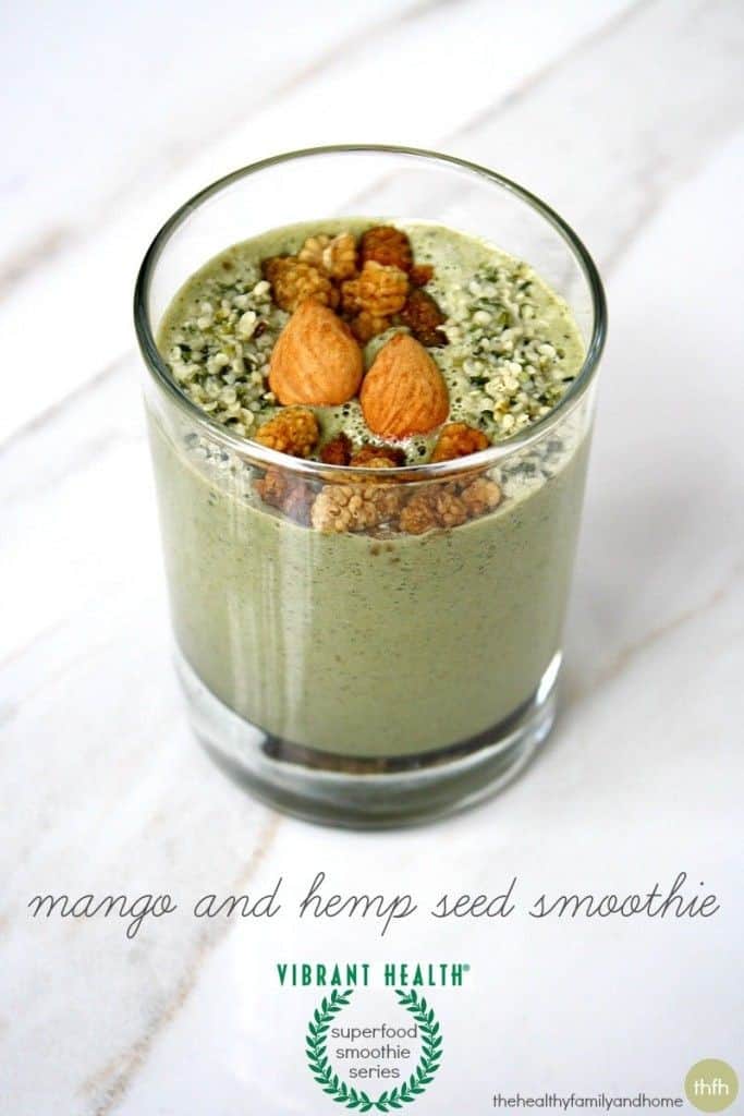 Mango And Hemp Seed Smoothie