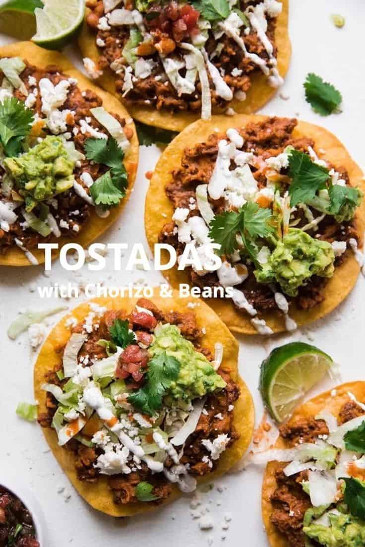 Tostadas (With Chorizo And Beans)