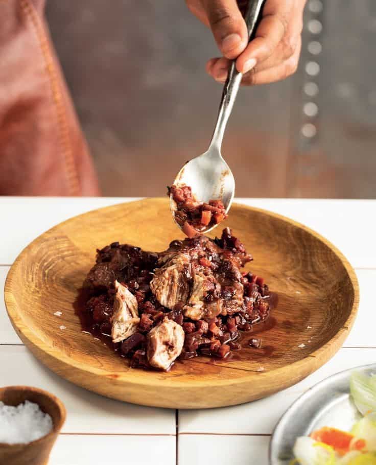 Cocoa-Braised Beef Cheeks