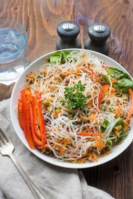 Mixed Veggie And Kelp Noodle Salad