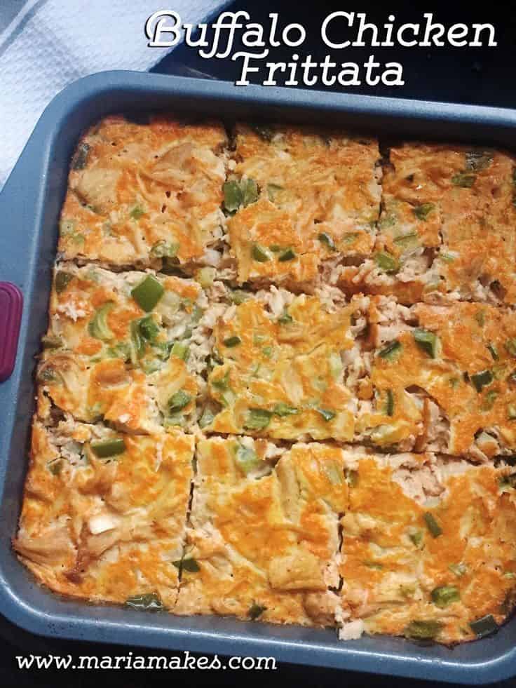 Buffalo Chicken Egg Bake