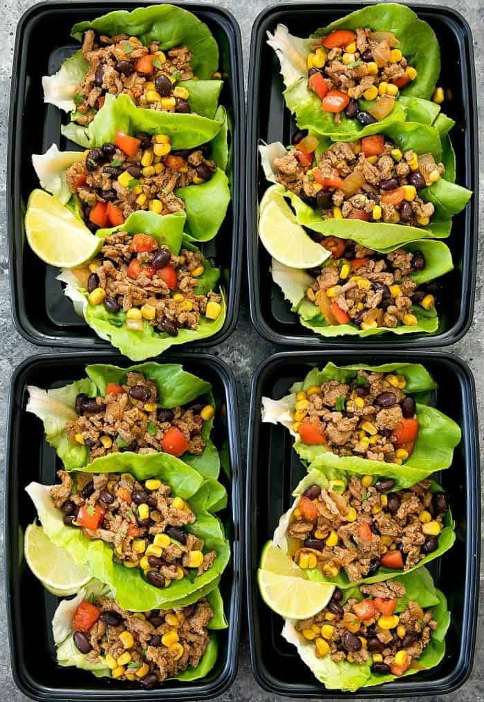 Taco Lettuce Wraps Meal Prep