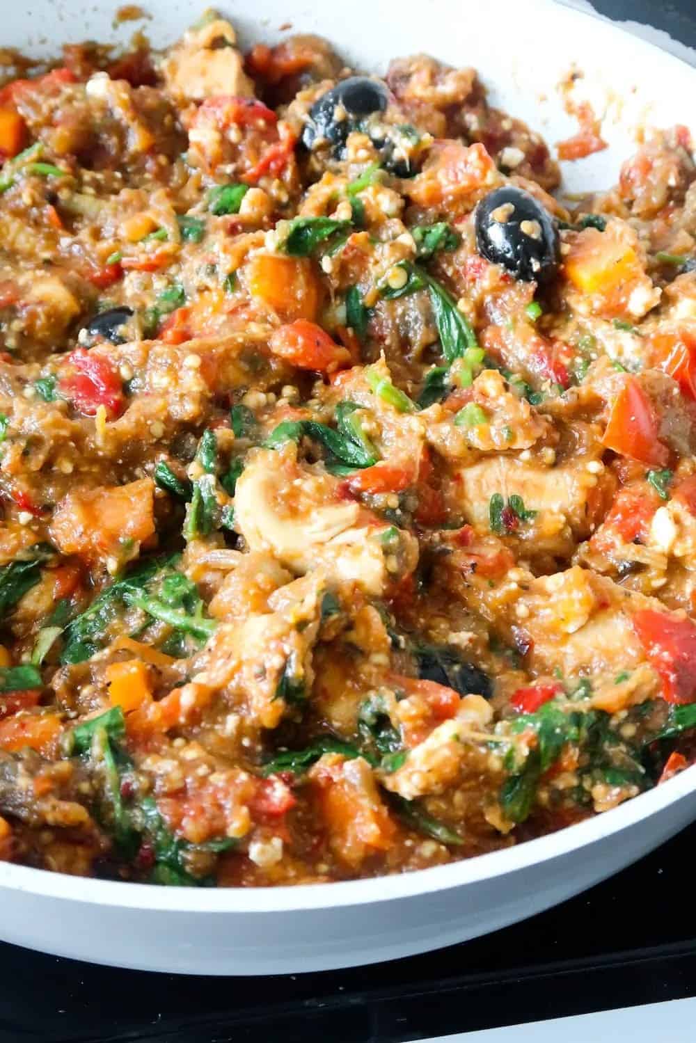 Mediterranean Chicken Summer Skillet