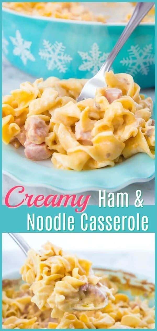 Creamy Ham And Noodle Casserole