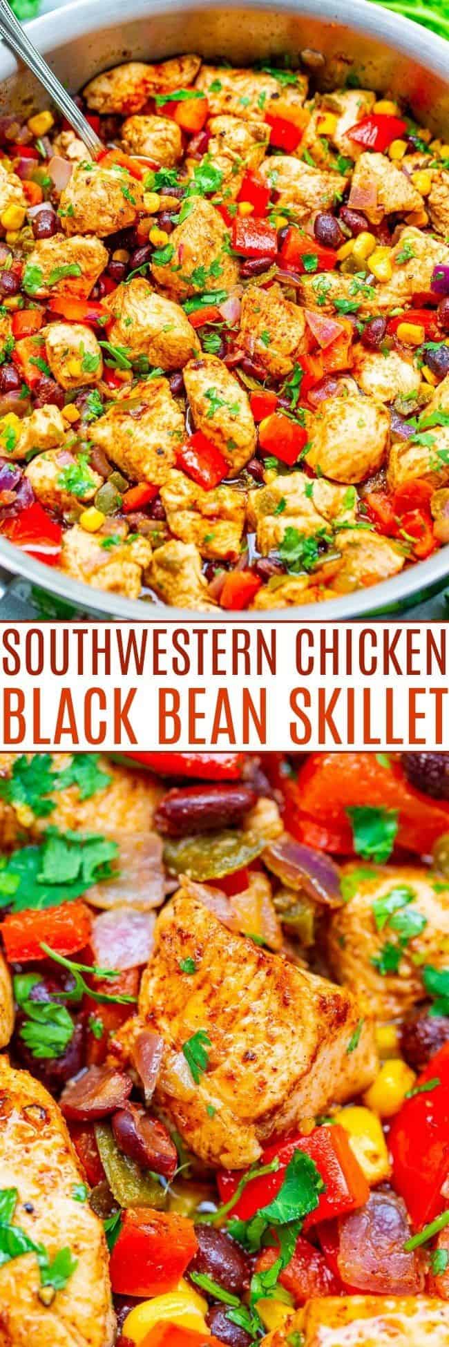 Southwestern Chicken And Black Bean Skillet