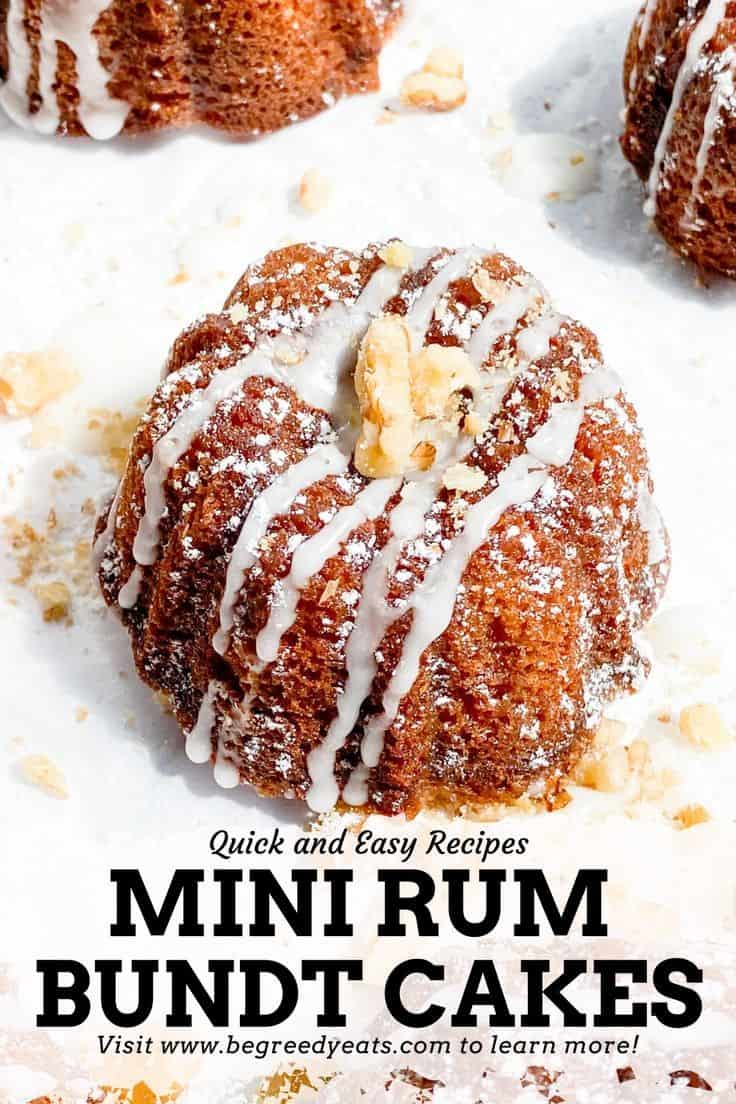 Mini Rum Bundt Cakes