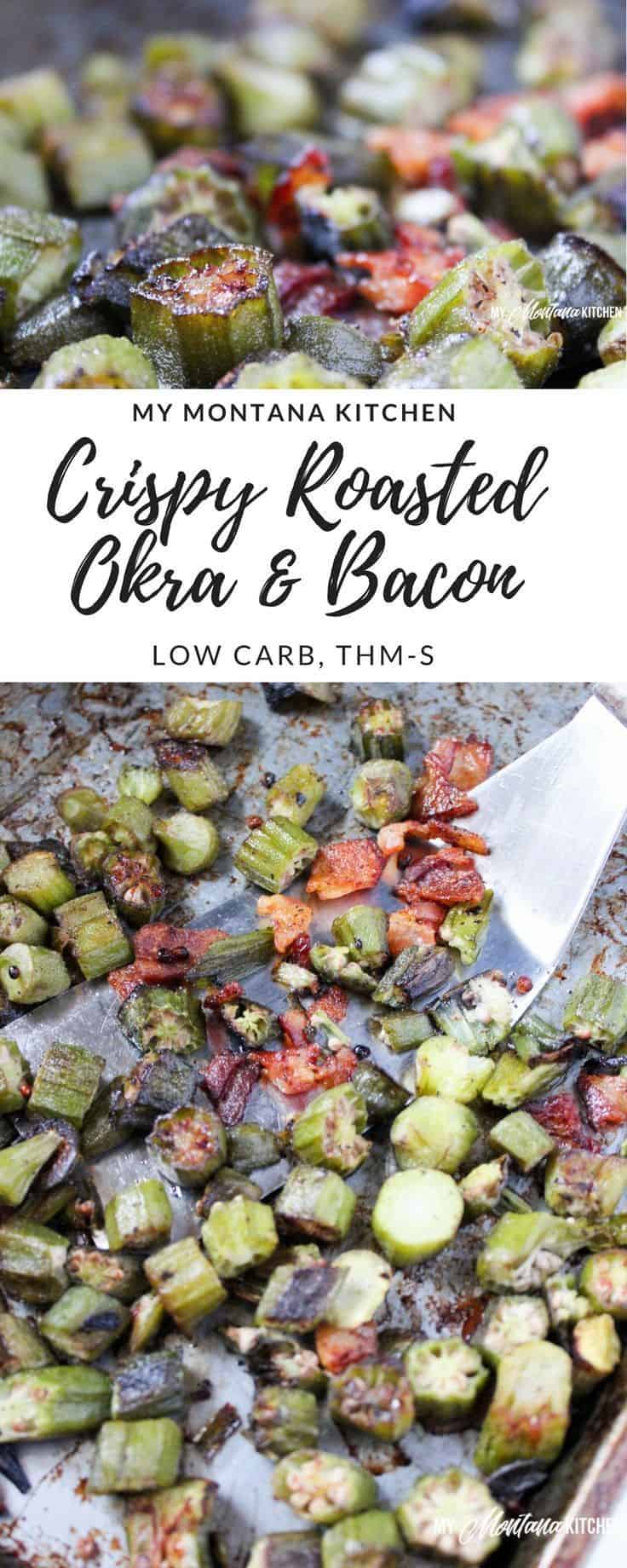 Crispy Roasted Okra With Bacon