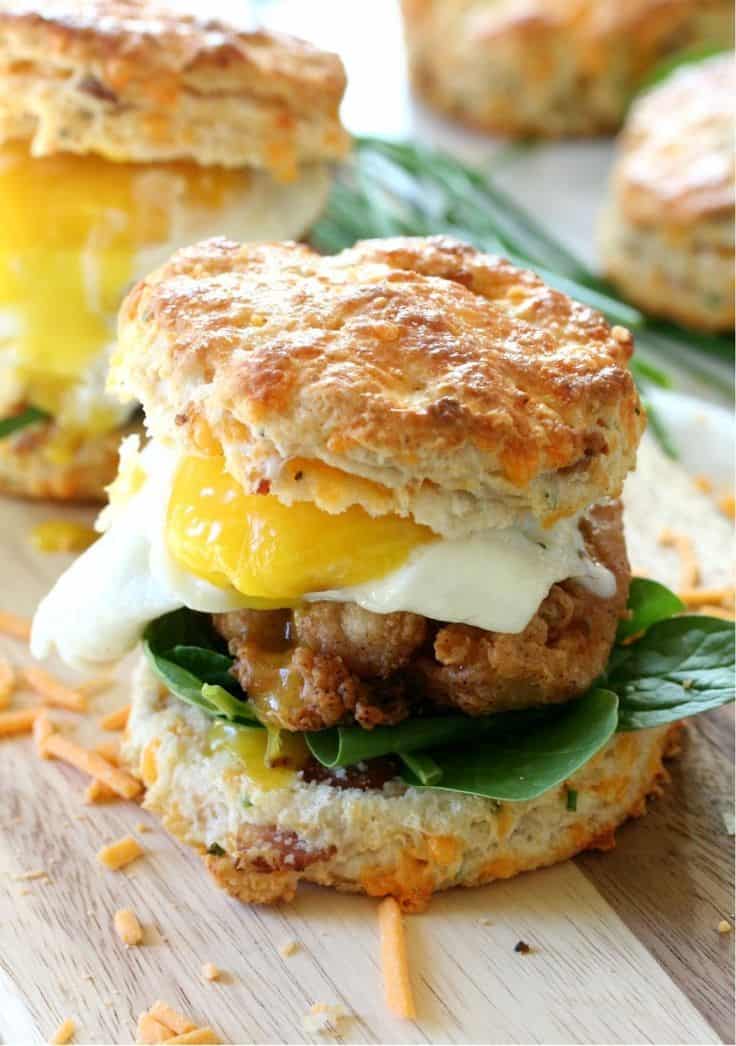 Fried Chicken Breakfast Sandwich