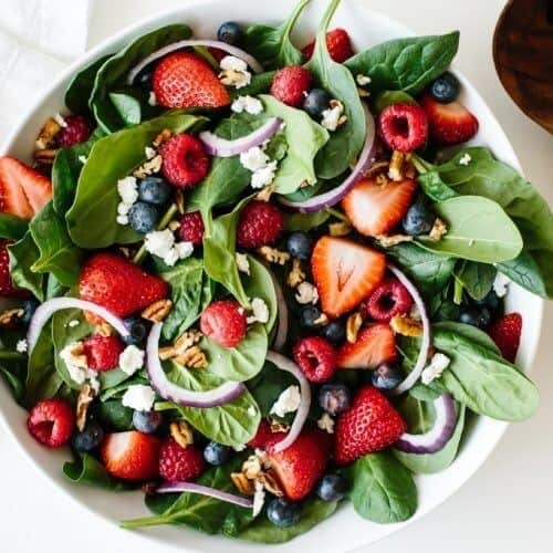 Strawberry Avocado Spinach Salad