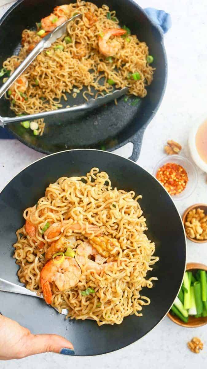 Honey Walnut Shrimp Ramen Noodles